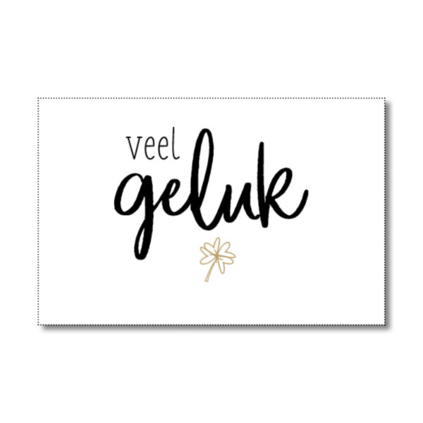 veel geluk