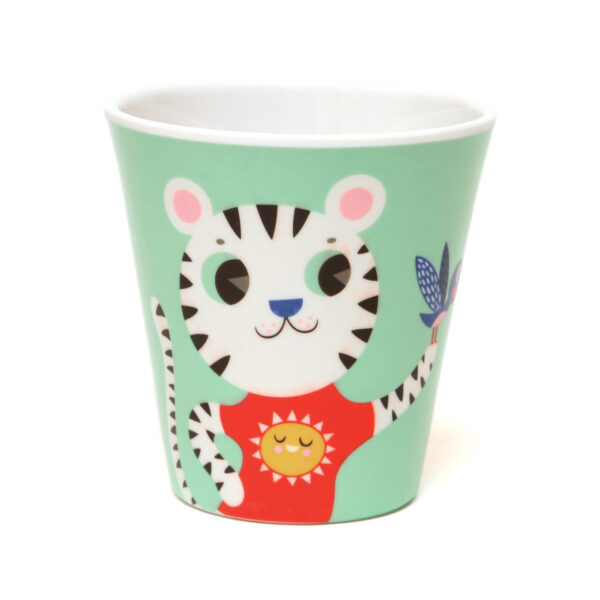 petit-monkey-melamine-beker-leeuw-en-tijger-munt