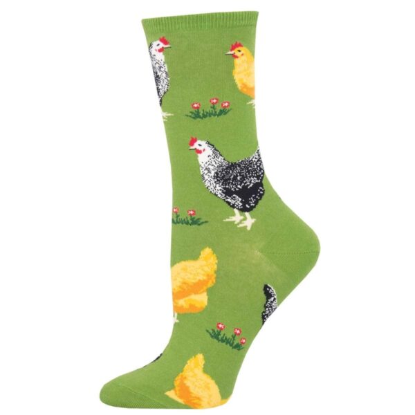 socksmith-happy-kippen-sokken-groen