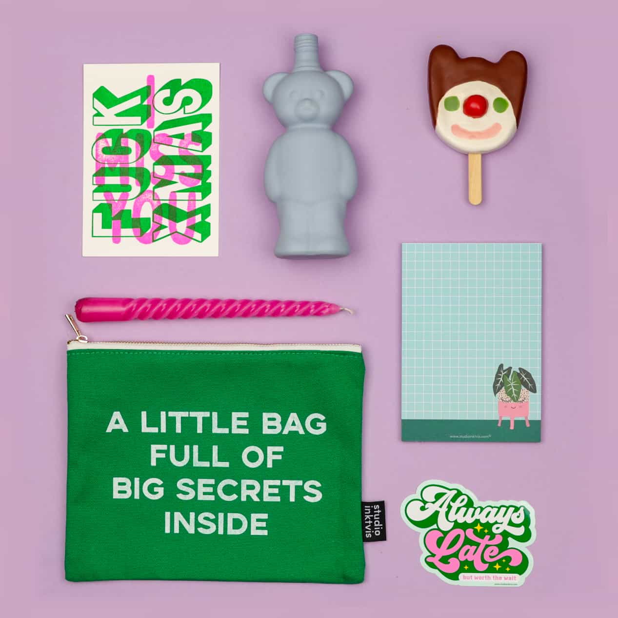 studio inktvis etui groen