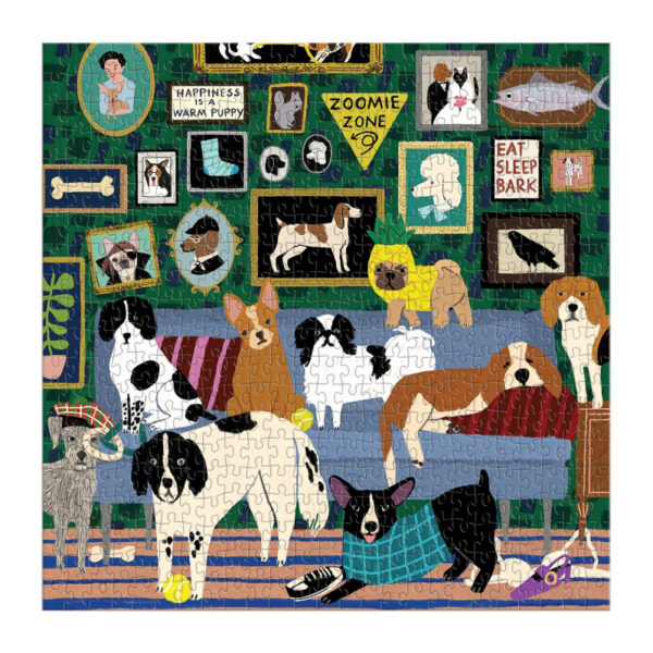 galison-lounge-dogs-puzzel