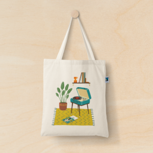 Illu-ster-tote bag-vinyl-vibes