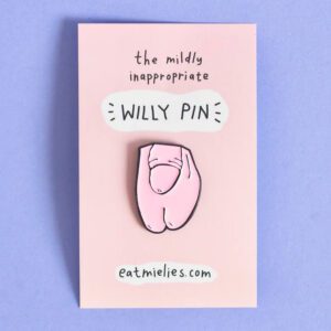 Eat Mielies Pin willy pink