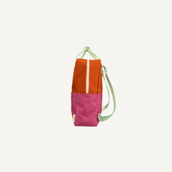 sticky lemon backpack large better together in de kleuren oranje en roze