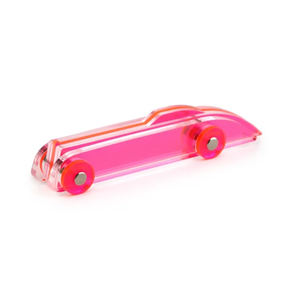 lucite car large model no 1 in neon roze